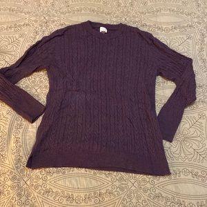 A New Day size XL womens plum long sleeve sweater